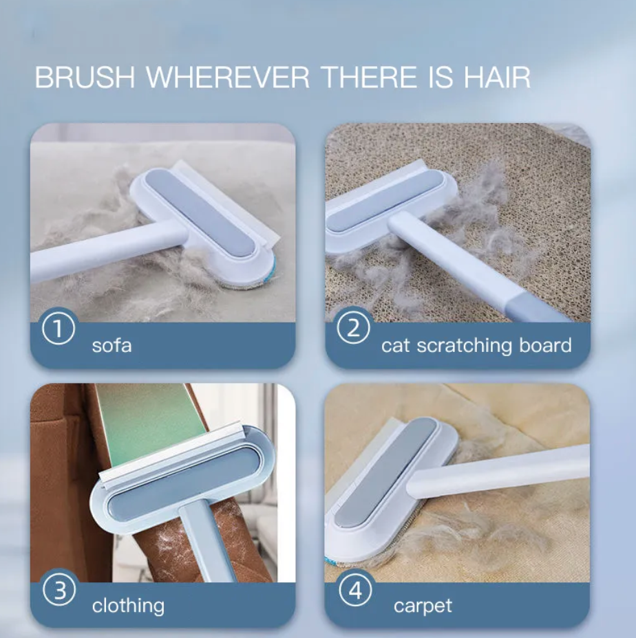 4-in-1 Pet Hair Remover & Cleaning Brush
